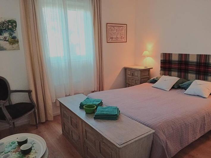 Chambre d’hôte pour 2 personnes, avec Terrasse ainsi que Jardin et Vue