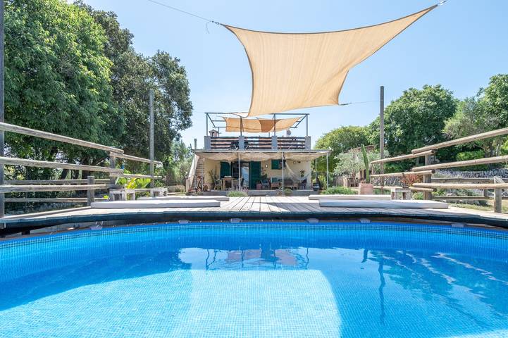 Ferienhaus 'Son Aloui' mit Bergblick, Gemeinschaftspool und Wlan in Llubí, Mallorca Inselmitte