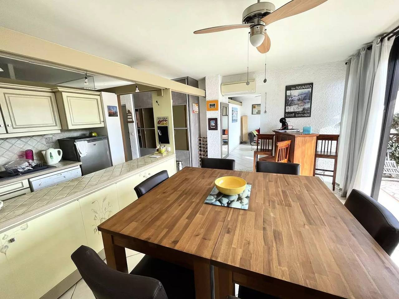 Appartement entier, En Bord De Plage: Vaste T3 climatisé en Rdc avec grande terrasse in Port-la-Nouvelle, Région de Narbonne