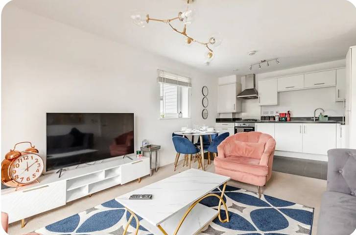 Ganze Ferienwohnung, Ferienwohnung für 4 Personen mit Balkon in Rochester, Kent Downs