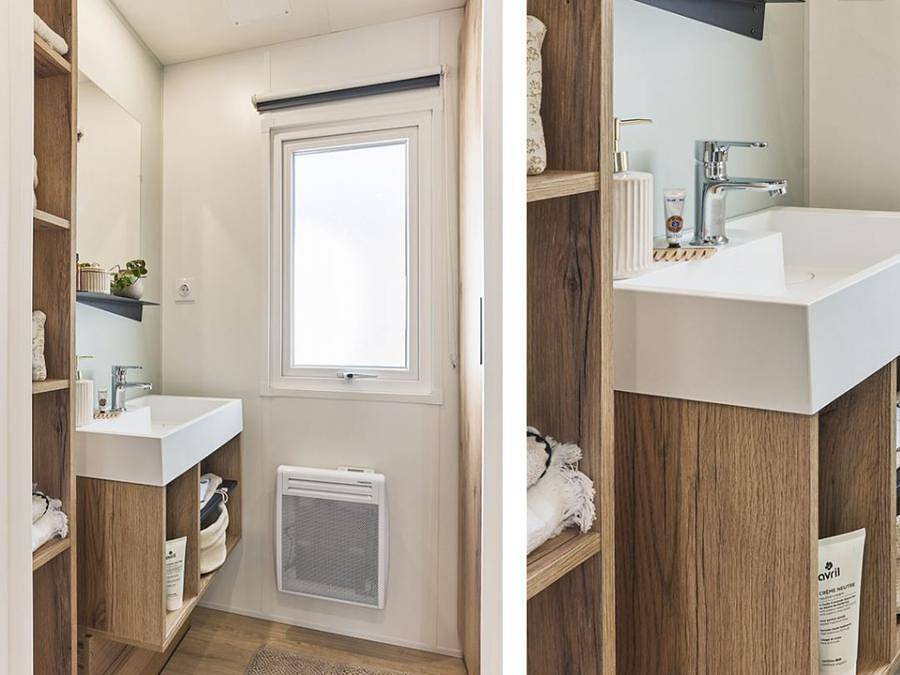 Camping Les Goélands - Mobilhome 4 personnes - D - Cabane 2 Chambres in Arès, Région d'Arcachon