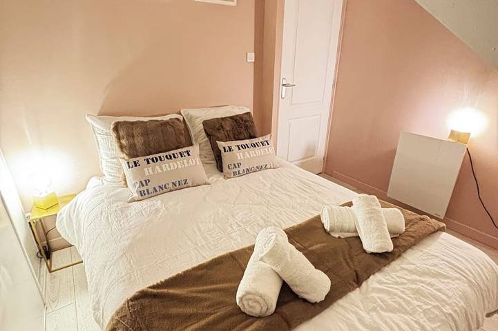 Appartement entier, Le rêve bleu de Jeanne et Marie - duplex vue mer 6 personnes proche du Touquet in Cucq, Région de Montreuil