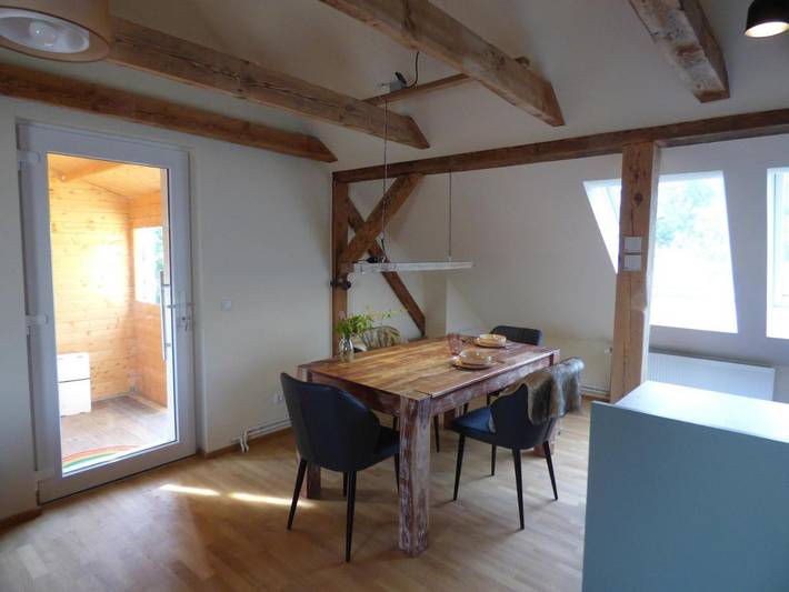 Ferienwohnung für 5 Personen, mit Balkon und Terrasse sowie Garten in Am Mellensee