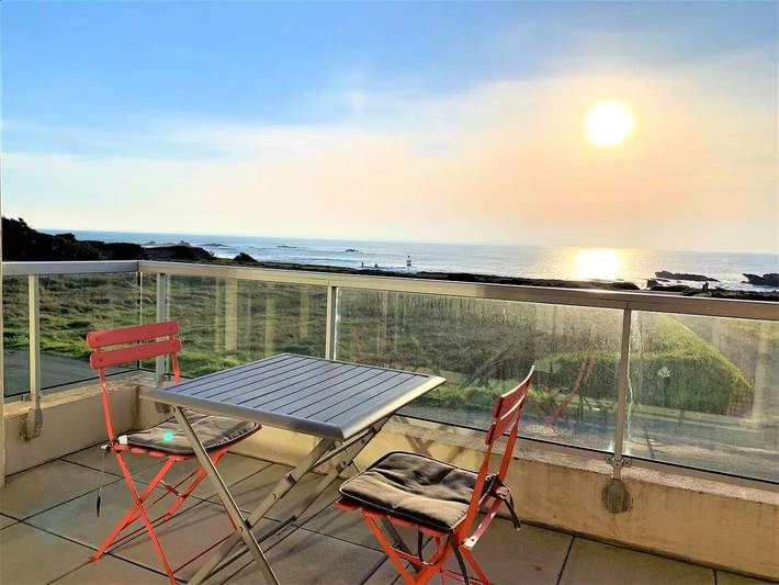 Studio pour 4 personnes, avec vue