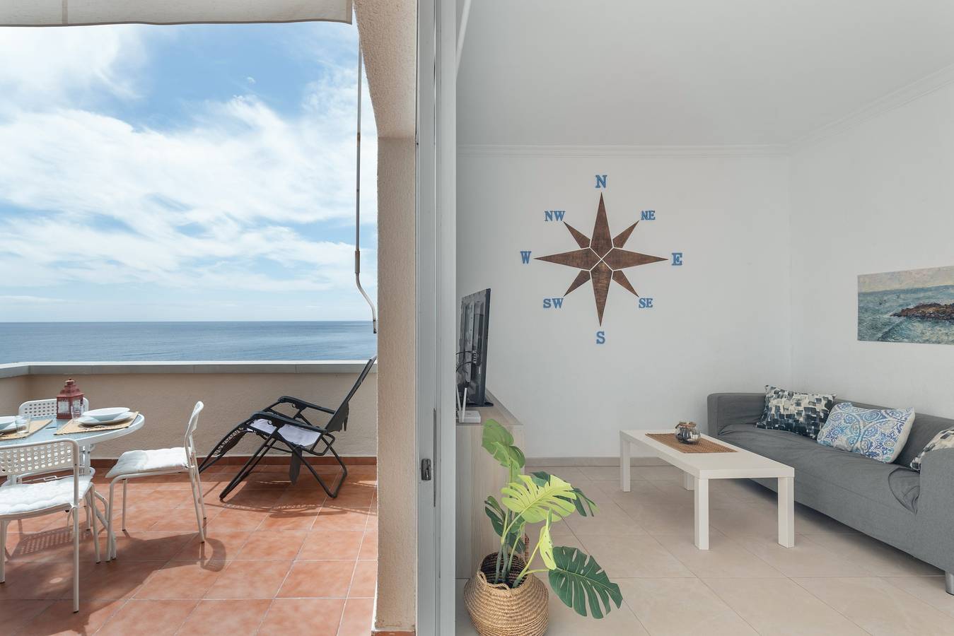 Apartamento entero, Apartamento de vacaciones 'Casa Del Sabio' con vistas al mar, balcón y Wi-Fi in Anaga, Santa Cruz de Tenerife