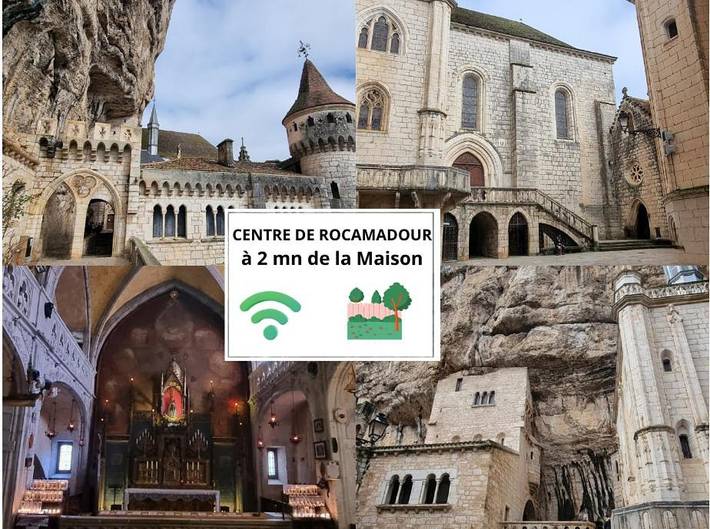 Vakantiehuis voor 8 personen, with Terras and Tuin as well as Uitzicht in Rocamadour