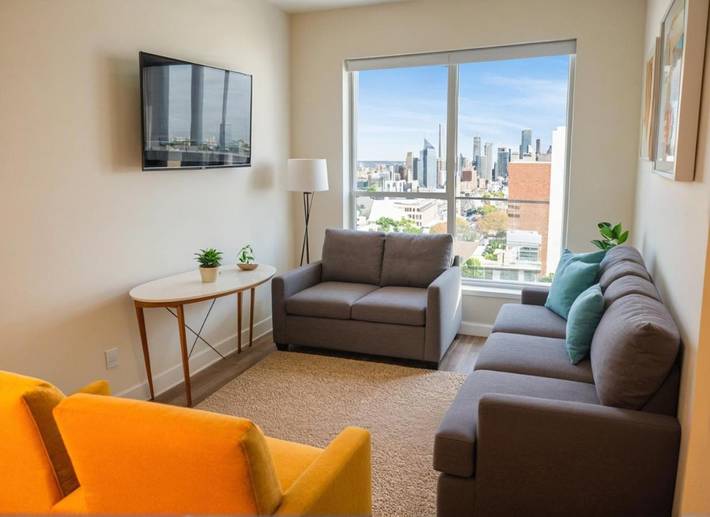 Apartahotel para 4 personas, con terraza en Los Angeles