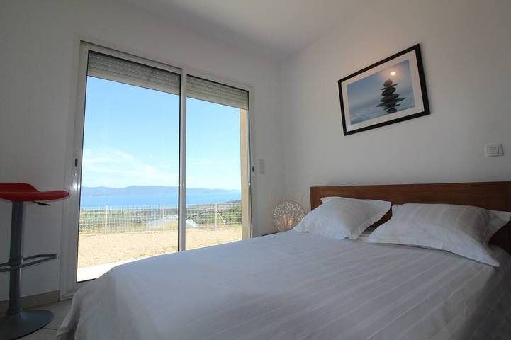 Wunderschöne Villa beheiztes Schwimmbad Jacuzzi Panoramablick auf das Meer 3 km vom Strand entfernt in Serra-di-Ferro, Ajaccio und Umgebung