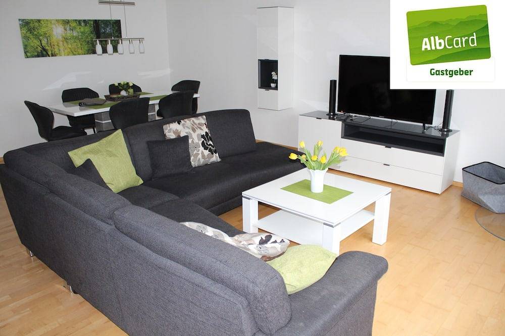 Ganze Wohnung, \"Fewo Albwiese****, Eg 92qm plus Garten incl. Albcard\" in Sonnenbühl, Neckar-Alb