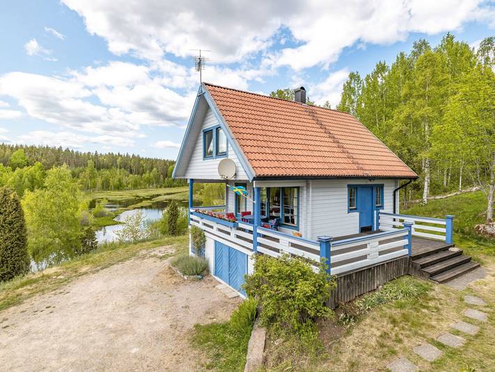 Hus för 6 Personer, med Balkong samt Terass och Trädgård och Bastu i Kalmar Län
