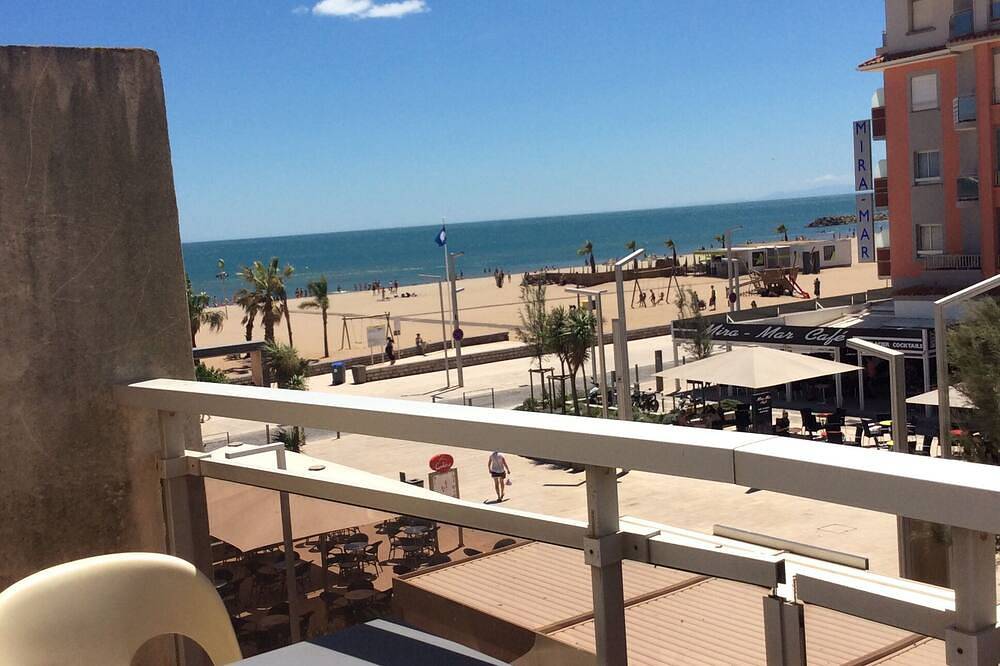 Ganze Wohnung, Wohnung P2 Zweiter Stock Meerblick 50 Meter Vollständiger Strand in Valras-Plage, Côte d'Améthyste