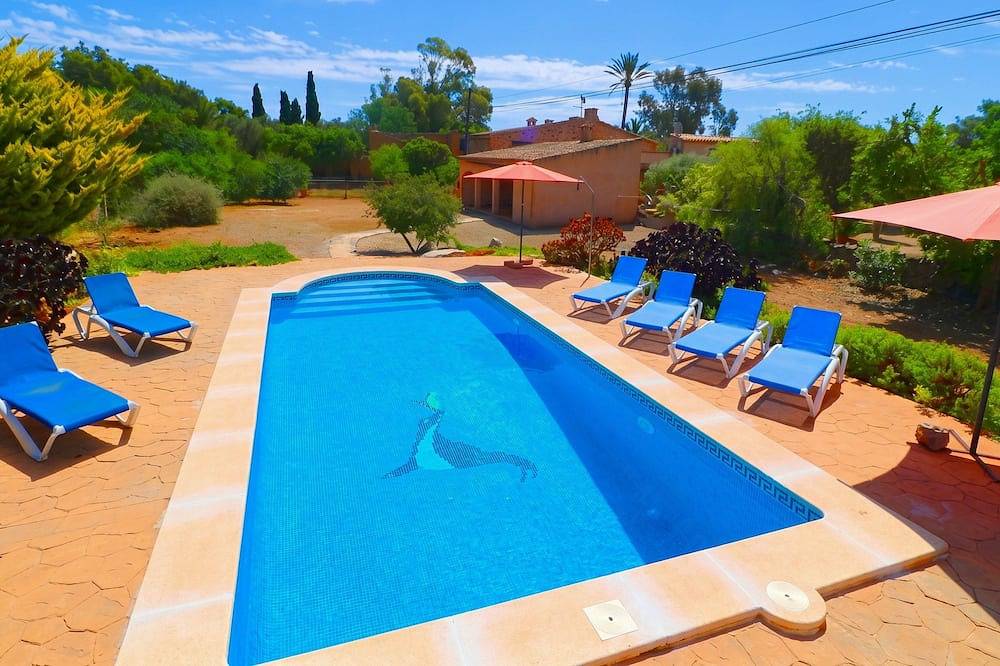 Can Cova 413 rustikale Finca mit privatem Pool, Terrasse, Klimaanlage und W-Lan in Es Llombards, Santanyí