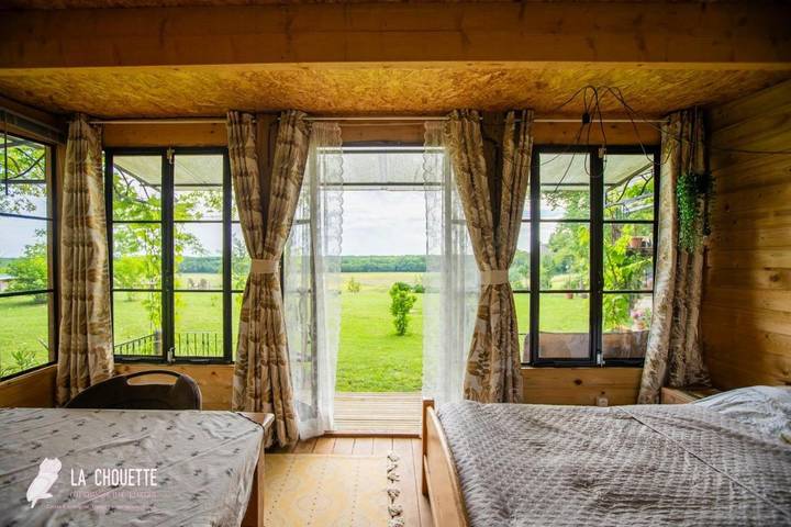 Gîte pour 2 personnes, avec jardin et vue ainsi que piscine et terrasse à Castex-d'Armagnac