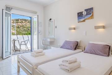 Gîte pour 2 personnes, avec balcon dans Andros