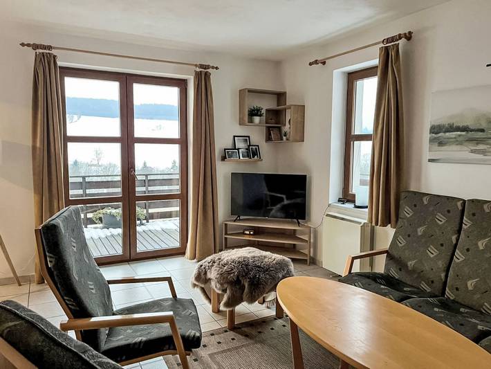 Ferienhaus für 7 Personen, mit Ausblick und Garten sowie Terrasse