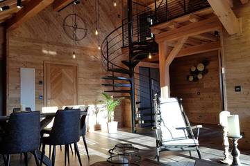 Chalet pour 8 personnes, avec balcon et sauna à Villard-Reculas
