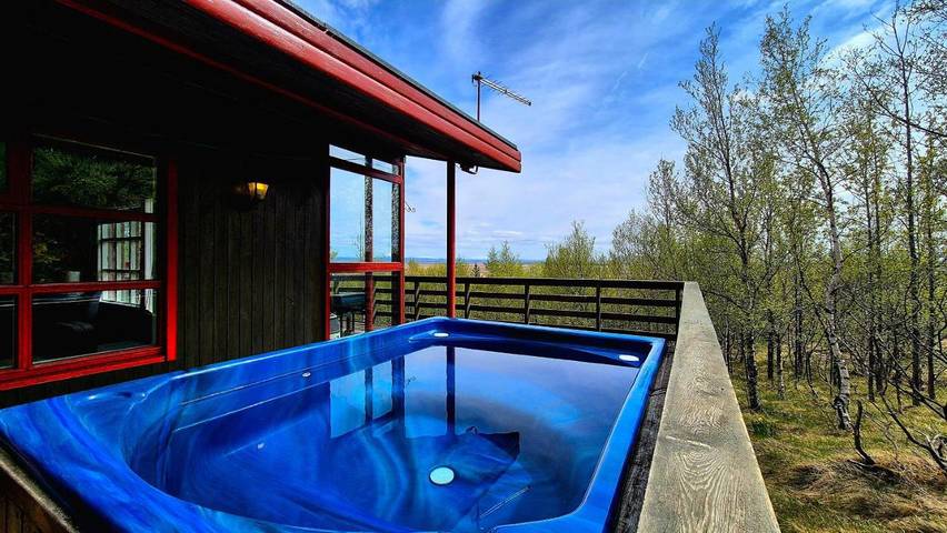 Ferienhaus für 4 Personen, mit Seeblick und Ausblick sowie Pool und Garten, mit Haustier in Island - 4