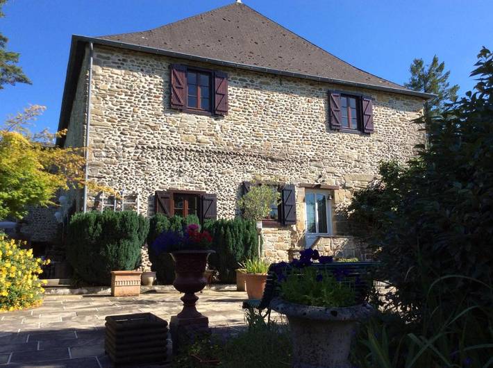 Cottage pour 2 personnes, avec jardin et vue à Gurs