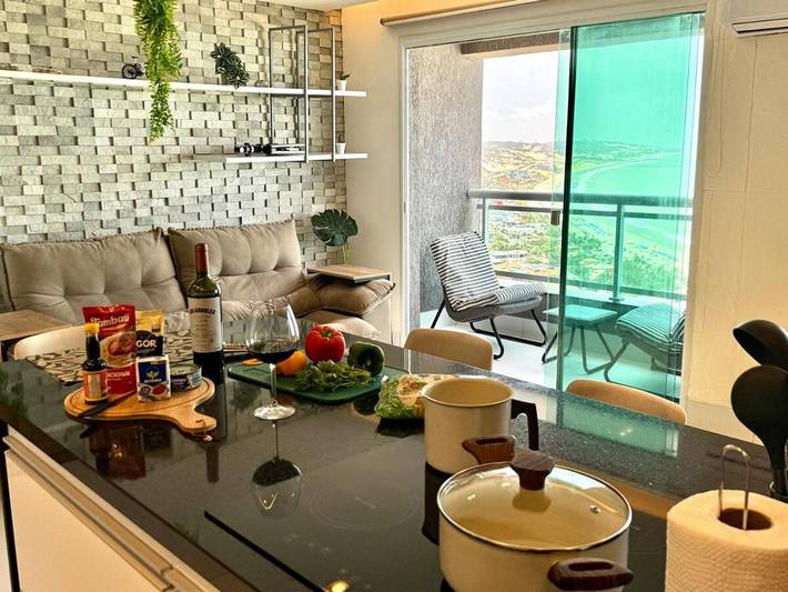 Apartamento para 2 personas, con piscina además de vistas y balcón en Natal