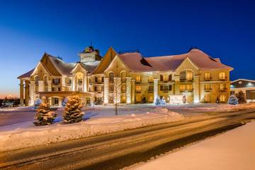 Hôtel pour 4 personnes, avec jardin ainsi que vue et piscine à Bromont