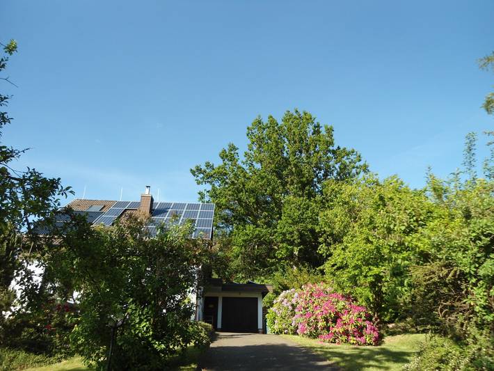 Ganze Wohnung, Ferienwohnung Fernblick 1, 50qm' mit  Terrasse, gemeinsamem Garten, Hunde willkommen und Wi-Fi in Bad Grund, Harzvorland