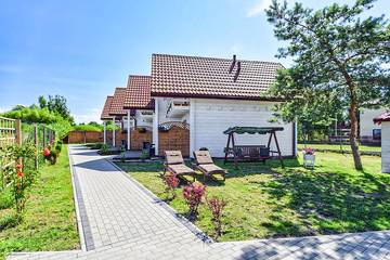 Ferienhaus für 6 Personen, mit Balkon und Garten sowie Sauna in Grzybowo