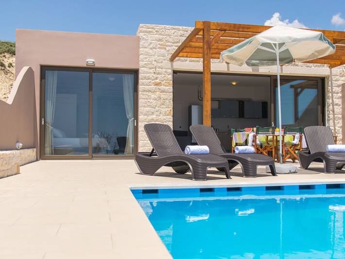 Dom wakacyjny dla 6 osób, z ogród i basen, Dla rodziny w Sfakia