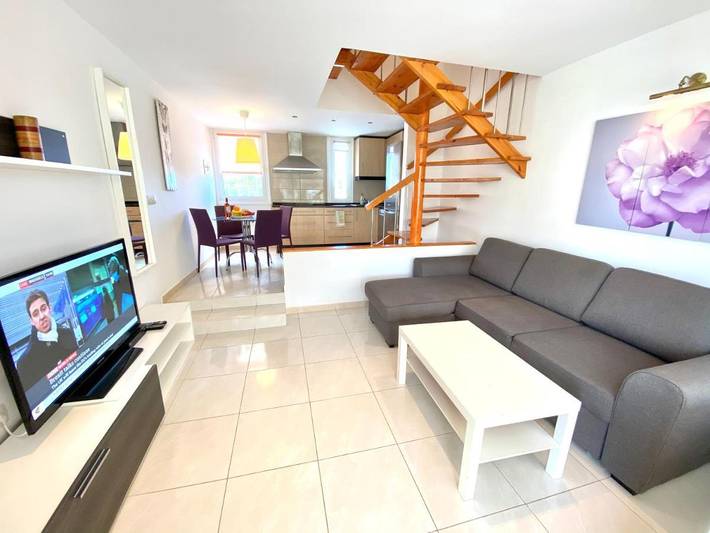 Bungalow für 4 Personen, mit Pool und Ausblick sowie Garten und Balkon an der Costa Adeje