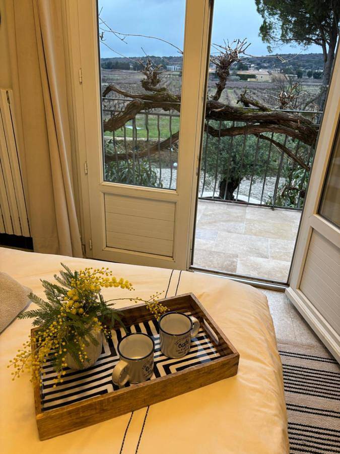 Location de vacances pour 2 personnes, avec jardin et vue ainsi que piscine et balcon à Rochegude - 3