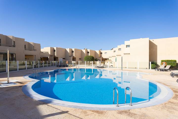 Vacation Home "La Tejita Beach House" with Mountain View, Shared Pool & Wi-Fi in La Tejita, Granadilla de Abona