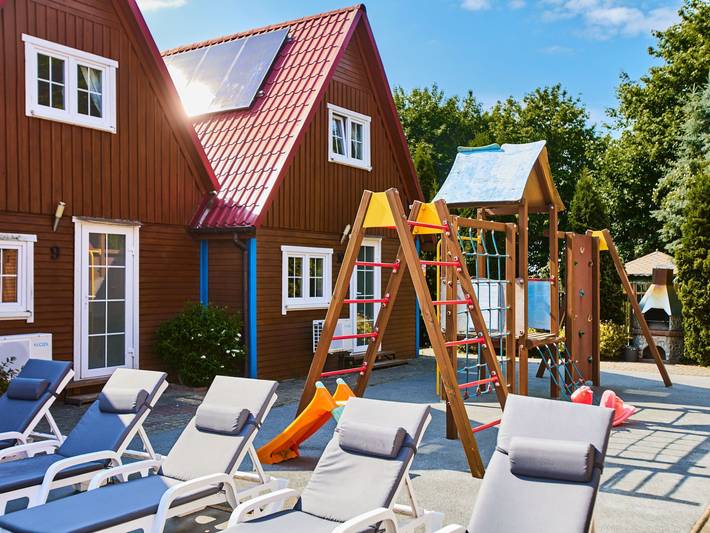 Dom dla 6 osób, z ogród w Rewal