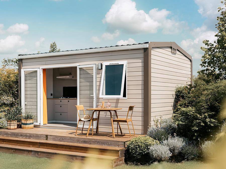 Camping maeva Escapades l'Emeraude du Verdon (anciennemet Saint-Lazare) - Mobilheim 2 personen - Mh Grand Confort 1 Schlafzimmer - Klimatisiert in Aups, Brignoles Region