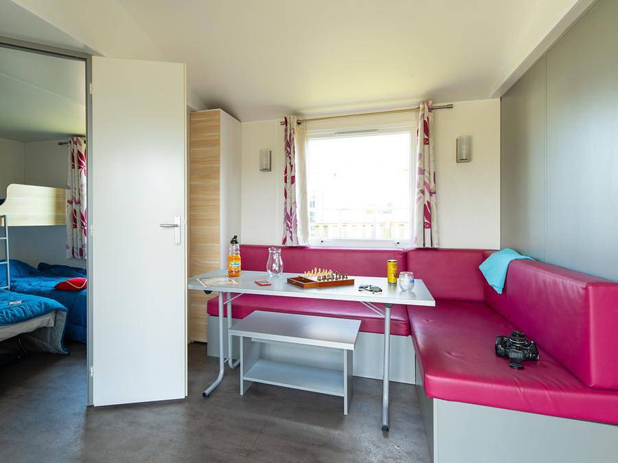 Camping Les Carolins - Mobilheim 5 personen - Confort - 33 m² - 2 Zimmer in Port-Bail-sur-Mer, Côte de la Déroute