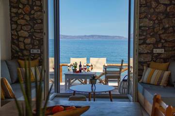 Strandhaus für 2 Personen, mit Terrasse und Ausblick auf Kreta