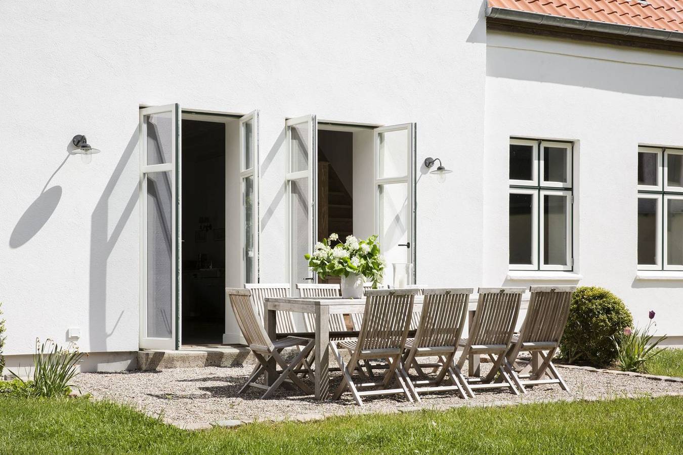 Großes Ferienhaus mit Blick auf die Ostssee, Kamin und Sauna in Geltinger Birk, Pommerby