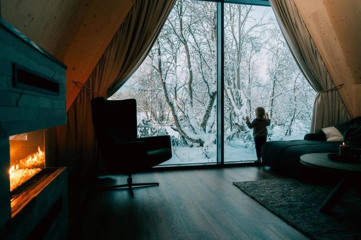 Lodge für 4 Personen, mit Whirlpool und Sauna sowie Garten - 1