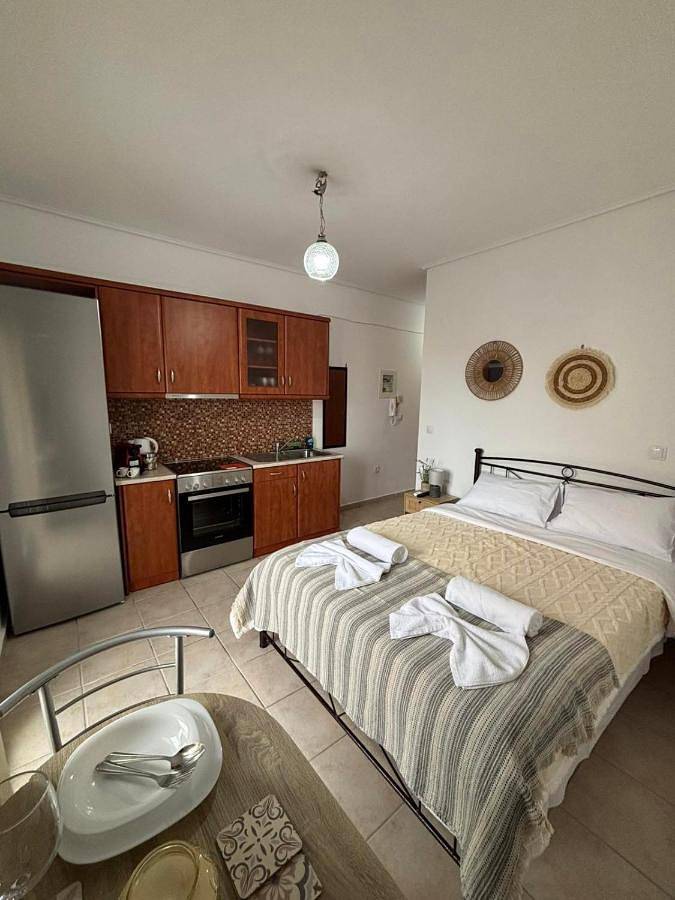 Vakantieappartement voor 3 personen, met uitzicht en terras, met huisdier in Lesbos