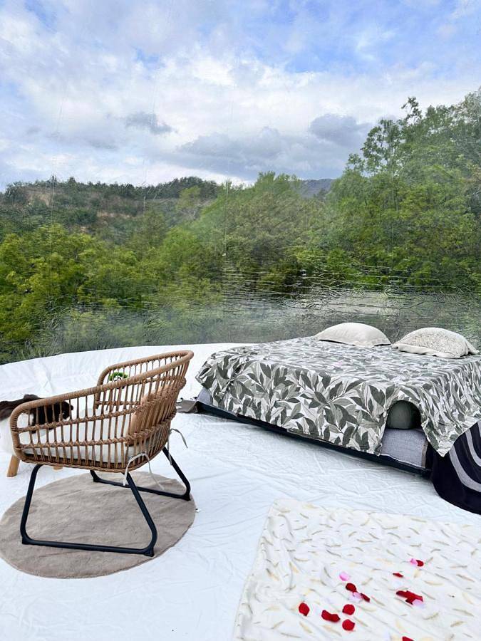 Tente pour 2 personnes, avec jardin ainsi que vue et terrasse dans les Alpes-de-Haute-Provence - 3