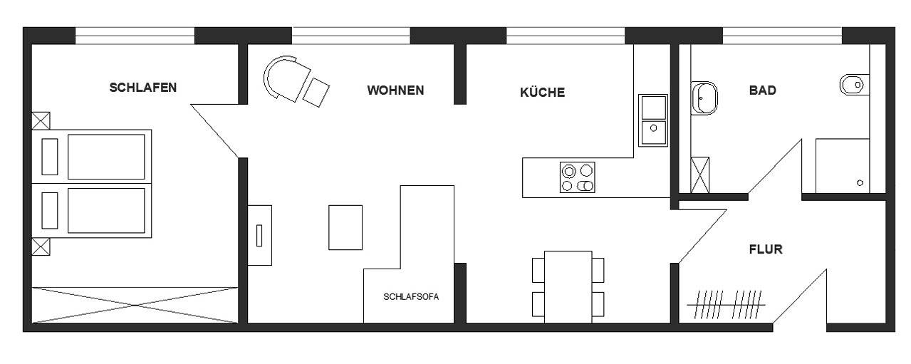 Ganze Ferienwohnung, Quaduxenbarg in Hornstorf, Neuburg
