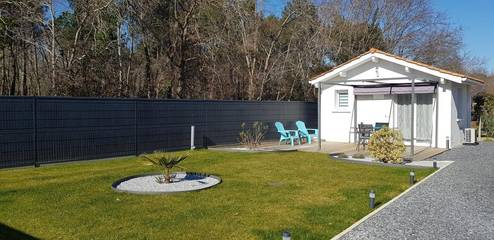 Chambre d’hôte pour 2 personnes, avec terrasse ainsi que jardin et vue à Biscarrosse