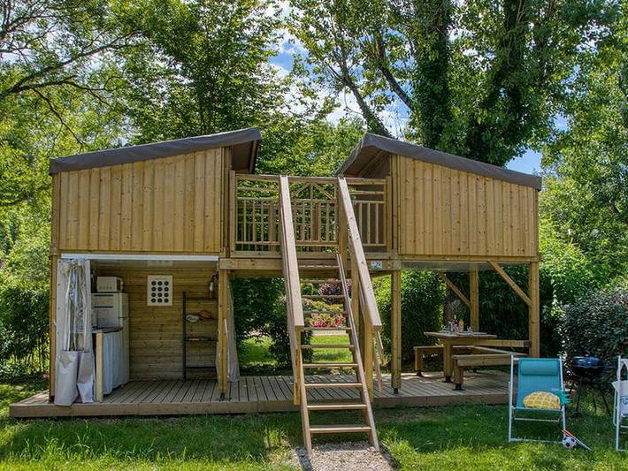 Camping pour 4 personnes, avec bassin pour enfant ainsi que balcon et vue sur le lac dans Périgord Noir - 3