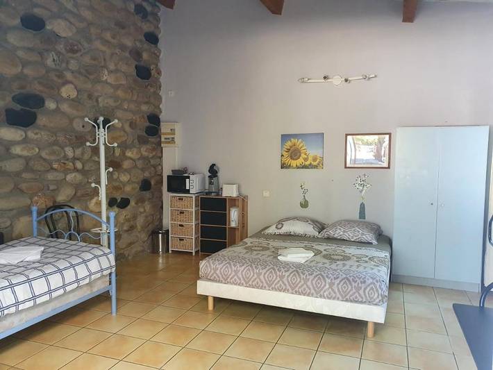Maison d’hôte pour 3 personnes, avec terrasse ainsi que jardin et piscine à Vallon-Pont-d'Arc - 3