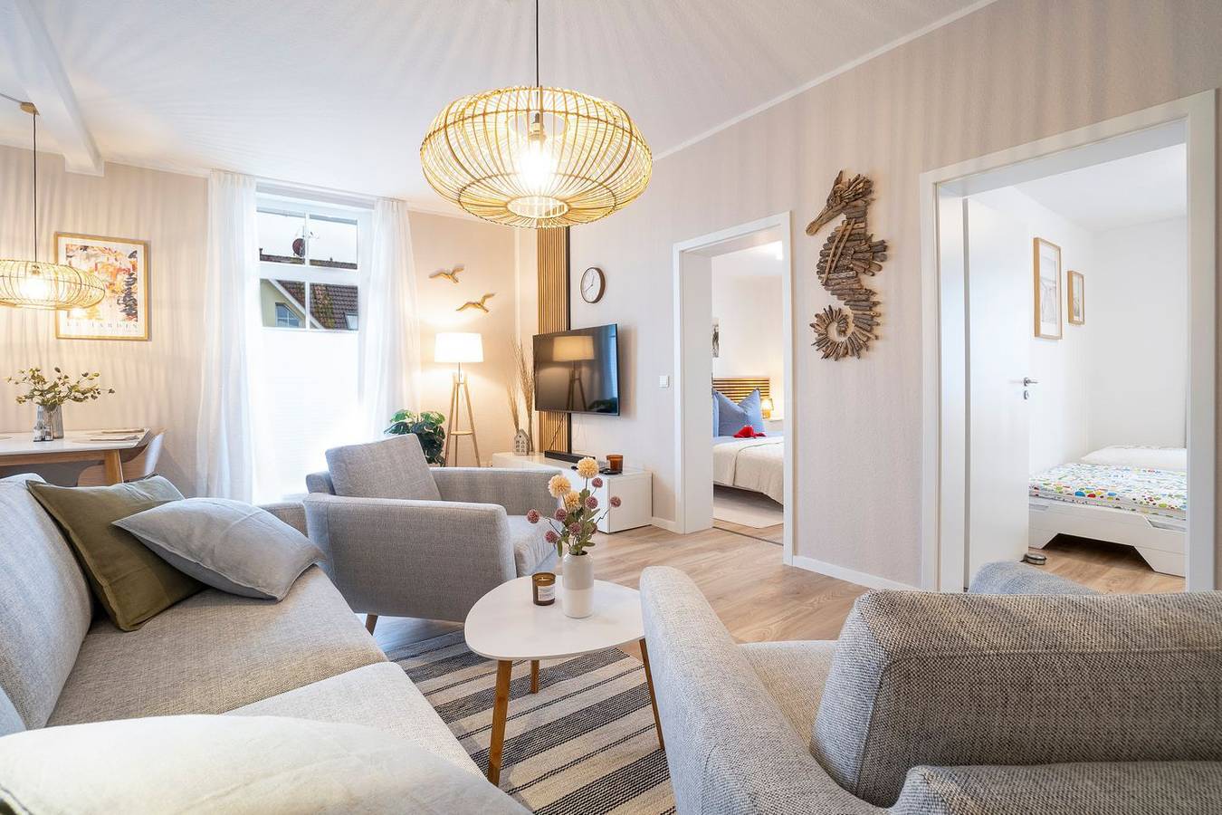 Apartamento entero, Strandnahe 3-Zimmer-Fewo für  4 Personen mit W-Lan in Graal-Müritz, Rostock y sus alrededores