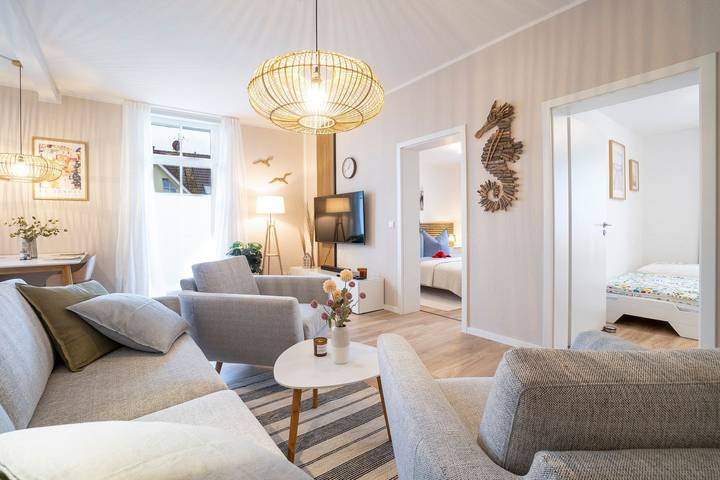 Appartement entier, Strandnahe 3-Zimmer-Fewo für  4 Personen mit W-Lan in Graal-Müritz, Rostock et ses environs