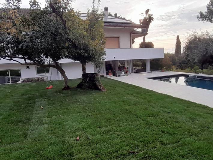 Ferienwohnung für 8 Personen, mit Garten und Pool, mit Haustier