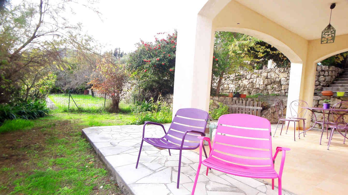Vermietung rez-de-villa daher möblierter F2 für 1 -4 Personen, 30mn Nizza in Le Bar-sur-Loup, Mittelmeerküste (Frankreich)