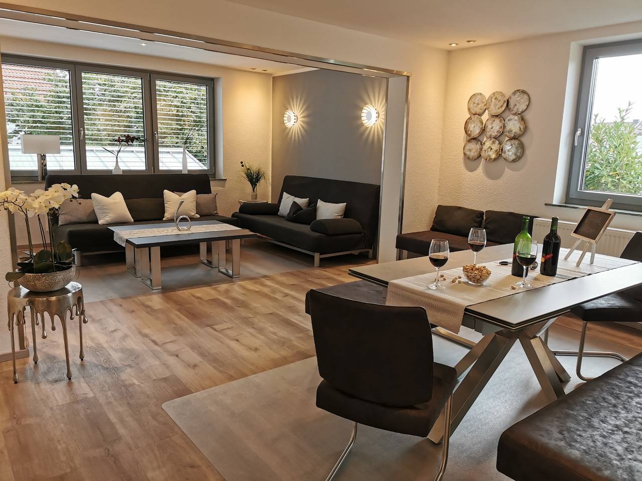 Ganze Ferienwohnung, Luxus-Longstay in Xxl-Wohnung mit Gartenbalkon und Parkplatz in Bensheim, Bergstraße