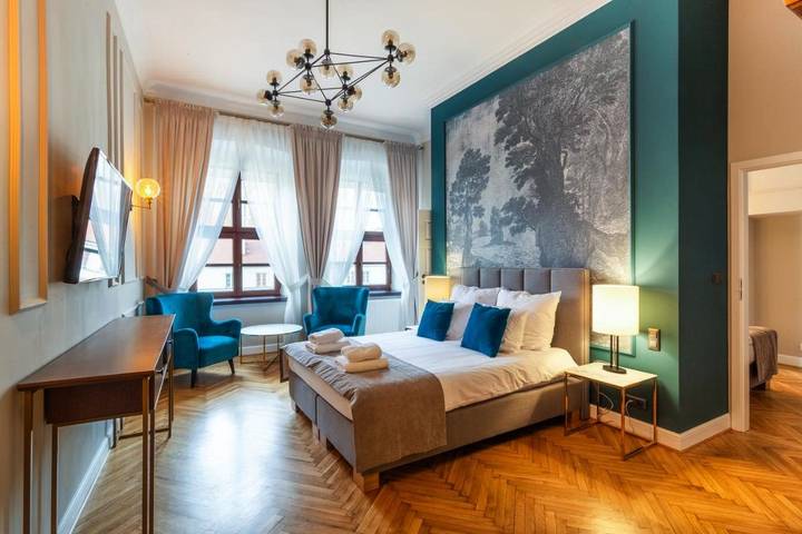 Apartahotel para 4 personas, con vistas en Cracovia