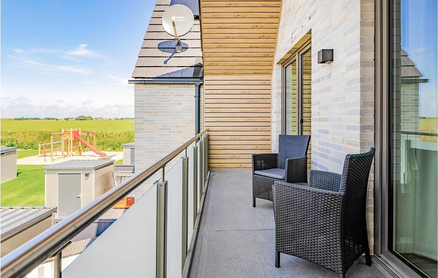 Apartment mit Meerblick, Parkplatz und Terrasse in Büsum, Dithmarschen
