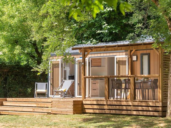 Camping Romanée - la Ferme de la Serraz - Mobilheim 4 personen - Premium 2 Schlafzimmer in Doussard, Parc naturel régional du Massif des Bauges